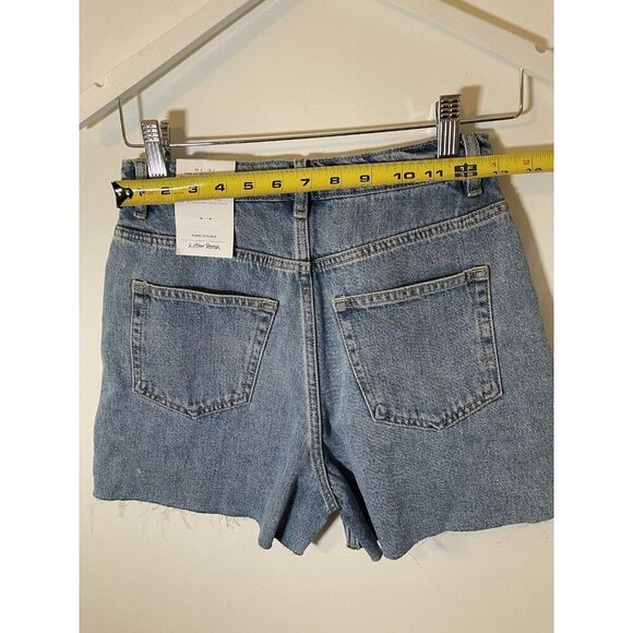 Paris‎ Atelier & Other Stories Women Denim Cutoff Shorts SZ 2 High Waist - Picture 3 of 7